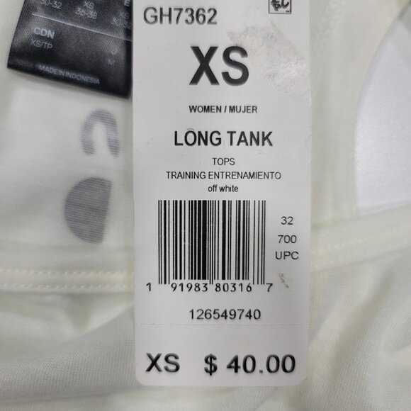 adidas x Karlie Kloss Women's Tank Top XS Off White - Picture 8 of 10